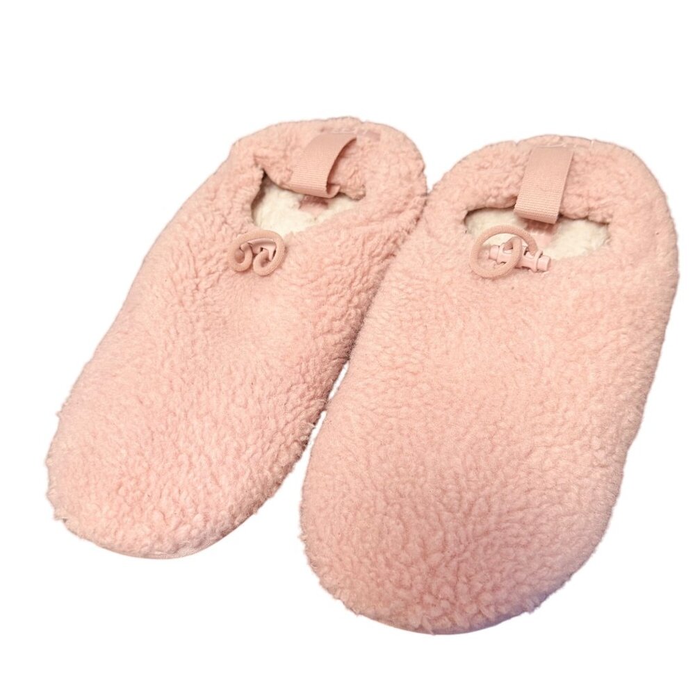 UGG Cozy Sherpa Fleece Slippers Womens Size 10 Pink Adjustable Toggle Closure